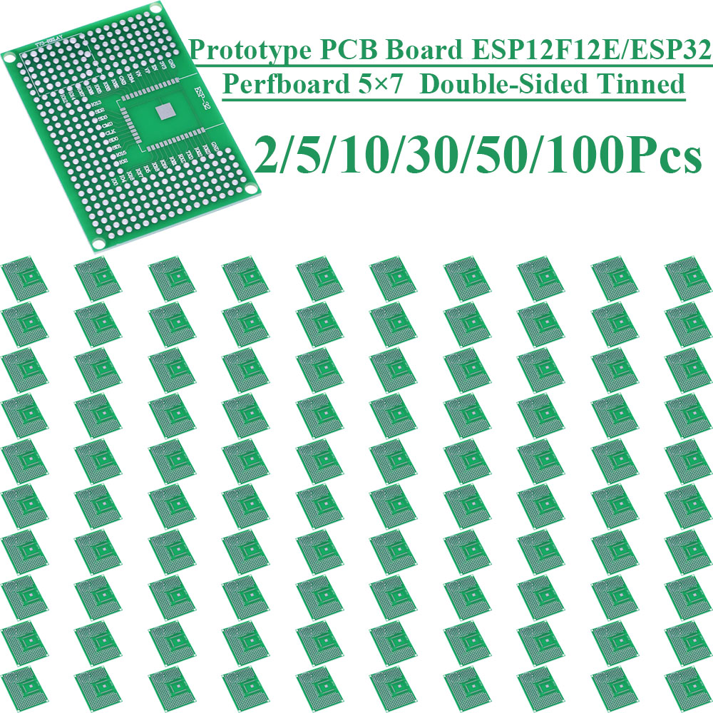 Esp8266 - 2~100 Pezzi Scheda Prototipo PCB 5X7