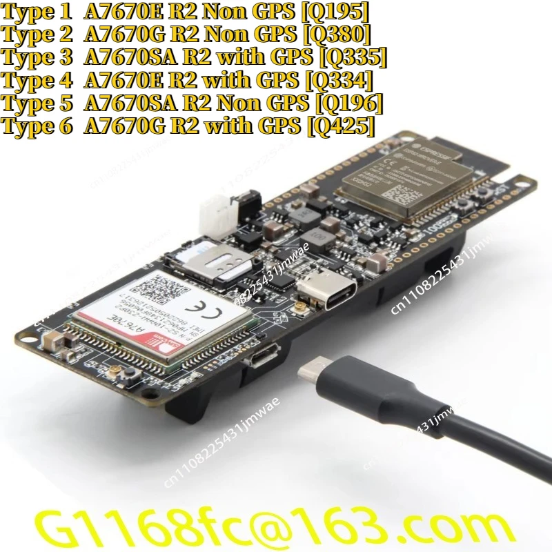 Esp32 Development Board - T-A7670G/E/SA R2 Modulo SIM ESP32 4G