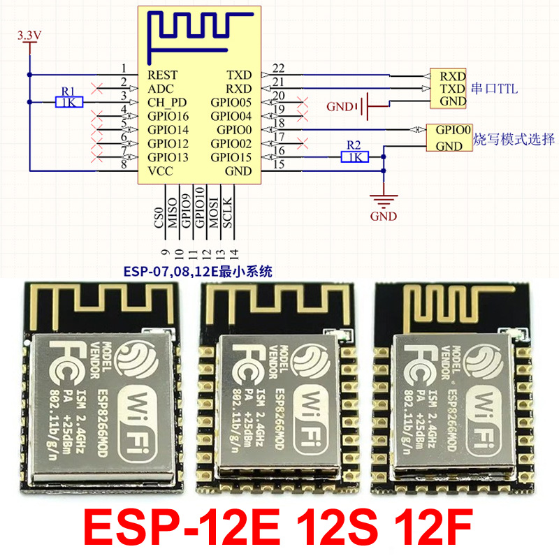 ESP32 ESP-32S ESP-12E ESP-12F  - Esp32 Wifi Bluetooth Module recensione e prezzo