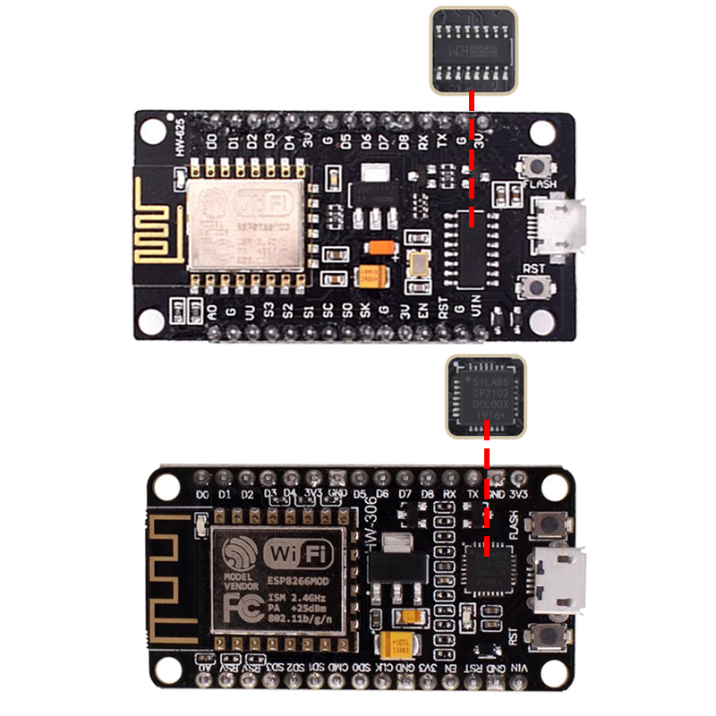 Modulo wireless CH340/CP2102/C - Esp8266 Nodemcu recensione e prezzo